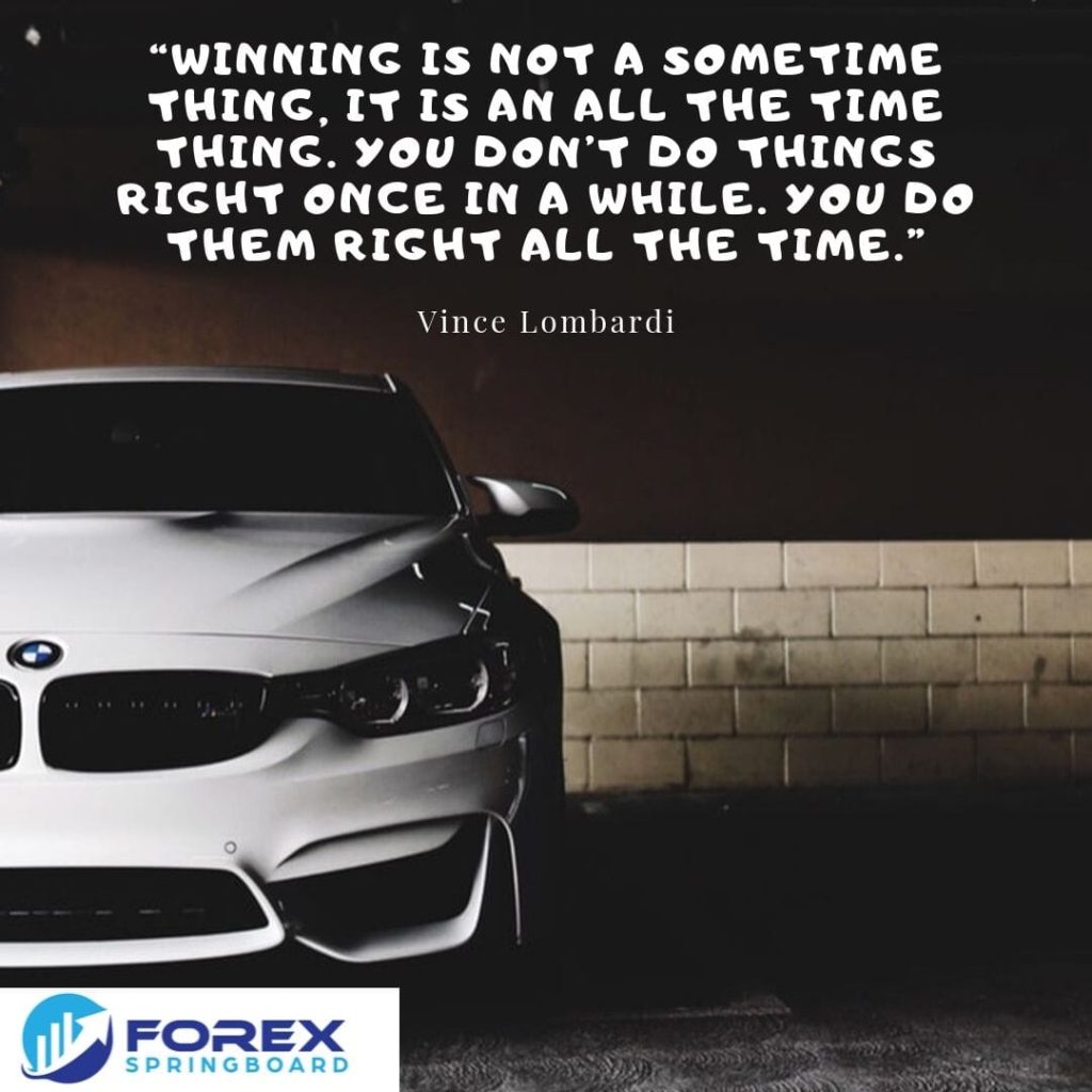Inspirational trading quote from Vince Lombardi