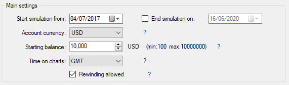 Main Settings