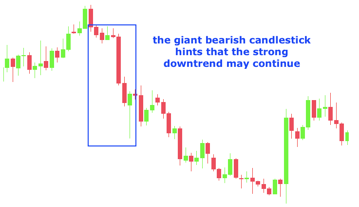 Kangaroo tail preceded by giant candlesticks